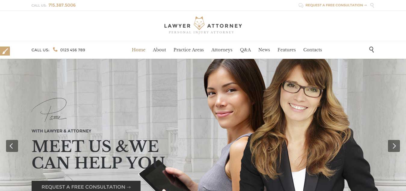  Legal Office Responsive Theme
