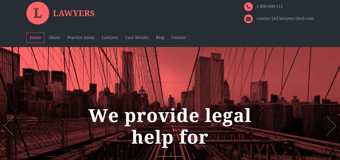 Lawyers - best lawyer WordPress themes