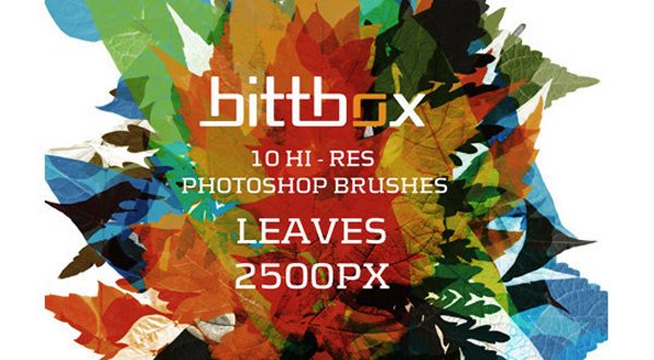 10 Free High-Res Leaves Photoshop Brushes