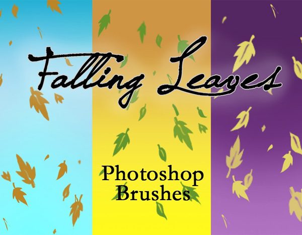 3 Falling Leaves Brushes for Free Download