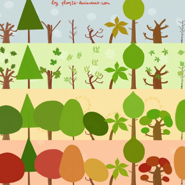 32 Trees and Leaves Brushes for Designers
