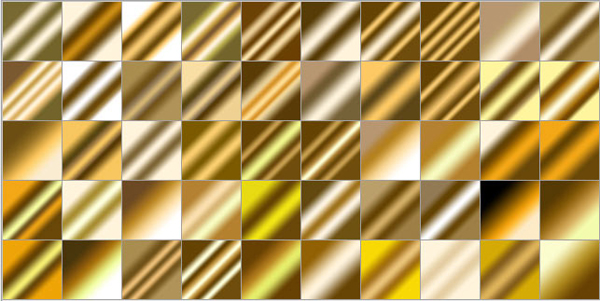 50 Free Golden Metal Gradients