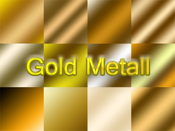 Cool Free Photoshop Gold Metal Gradients