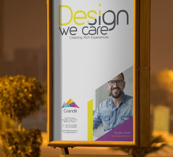 Free Outdoor Roadside Poster PSD