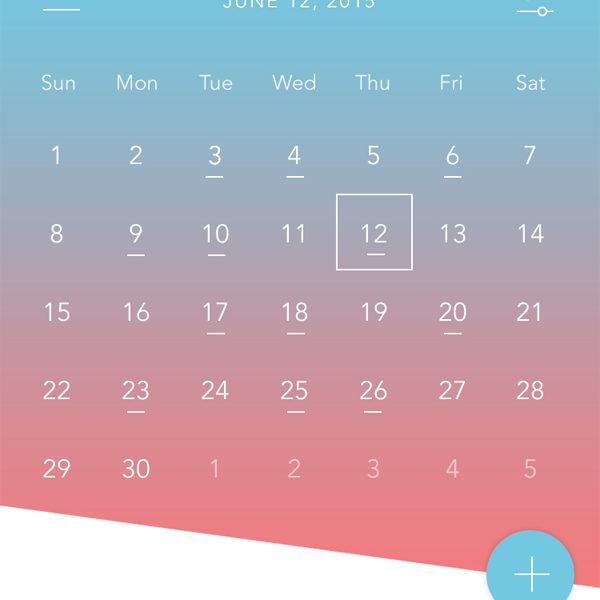 Free PSD - Calendar App