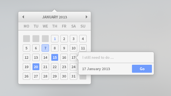 New Free Calendar PSD for Designers
