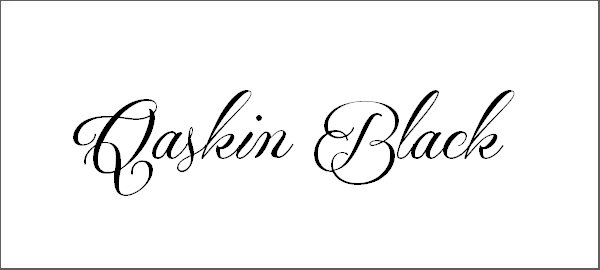 Qaskin Black Personal Use Font