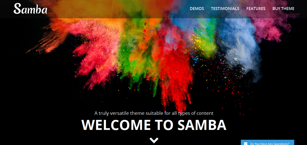Samba - Colorful WordPress Themes