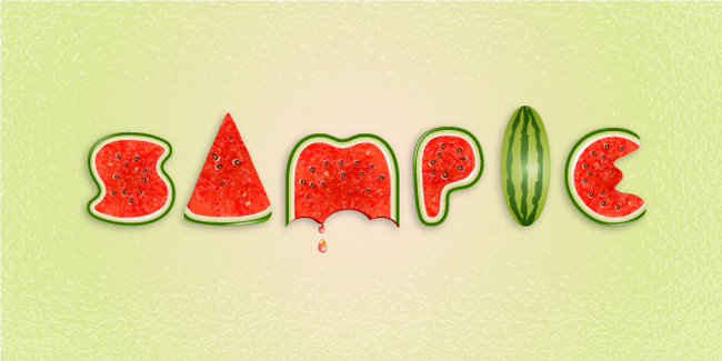 Create a Watermelon Text Effect in Illustrator