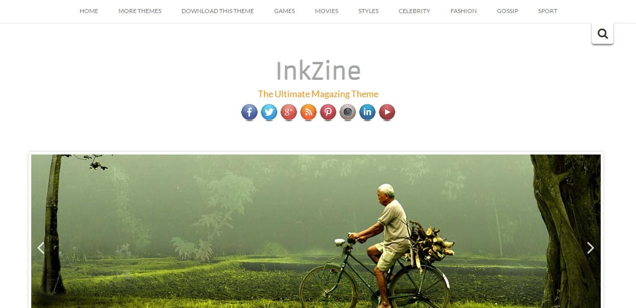 Inkzine - Parallax WordPress Themes