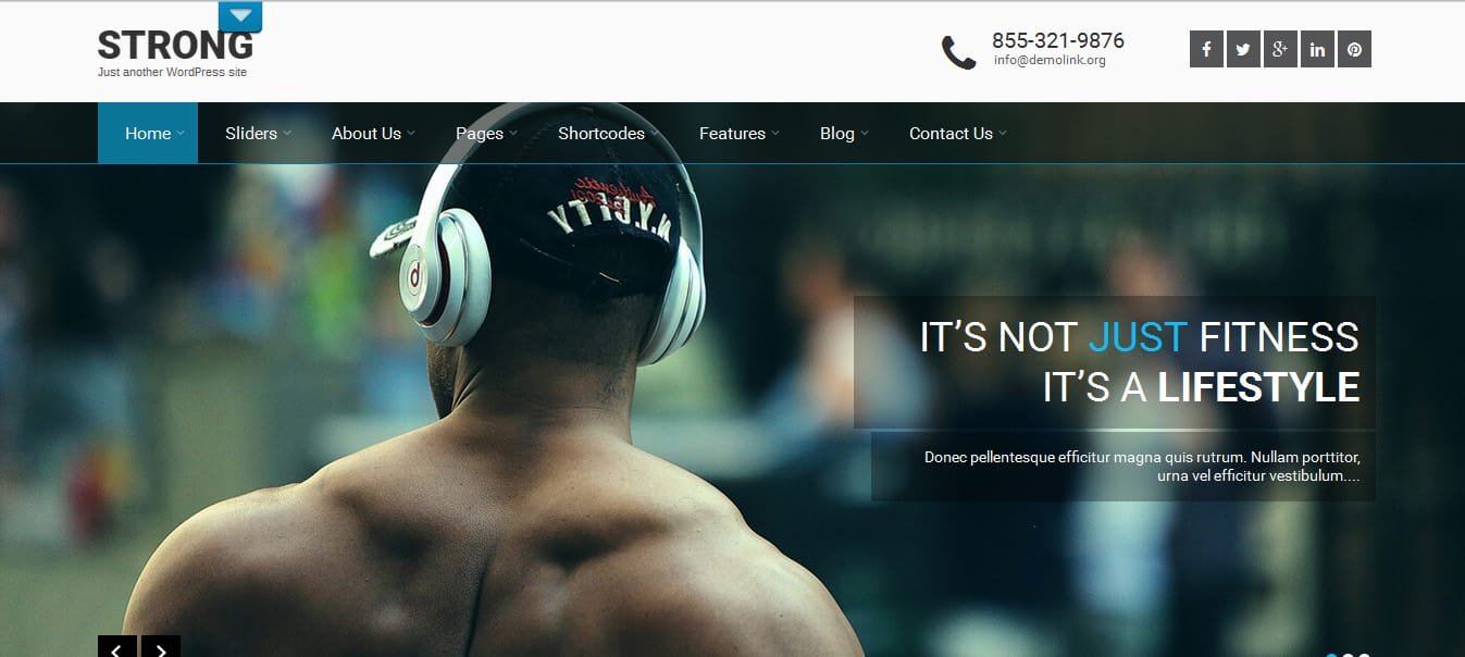 Top 10 Superb Free Fitness WordPress Themes