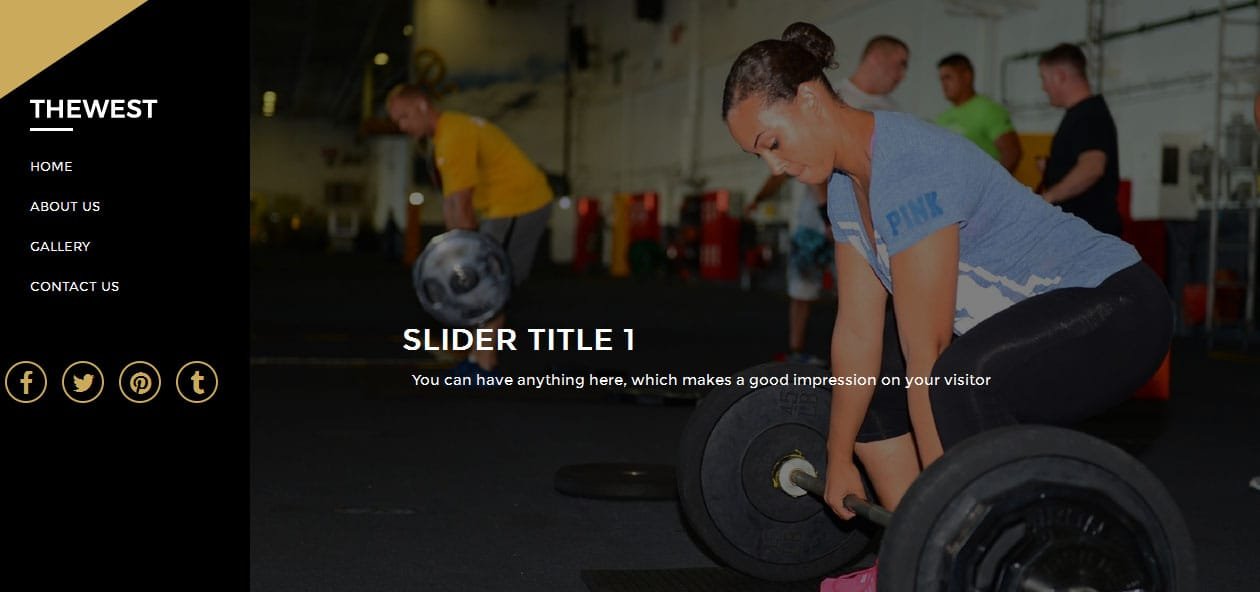 TheWest - Free Fitness WordPress themes