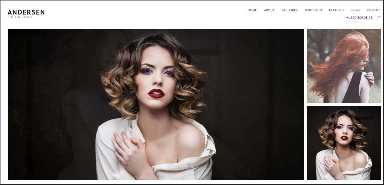 Andersen - Fullscreen WordPress Photography Theme