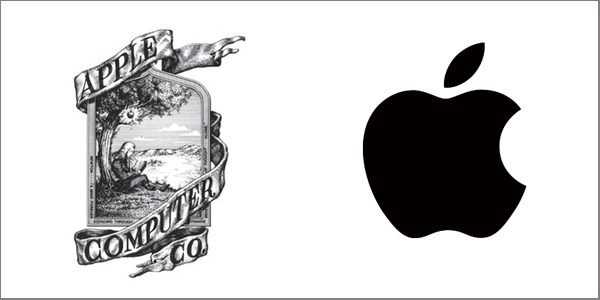 Apple Brand New and Old Logos