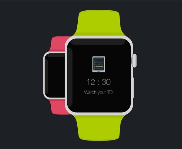 Apple Watch - Free Psd Flat Mockup