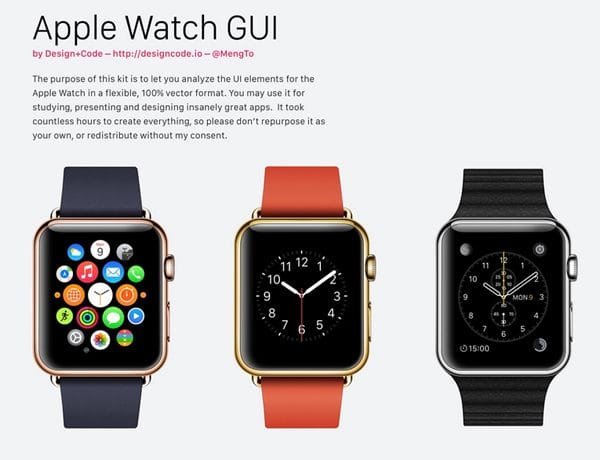 Apple Watch GUI for Sketch