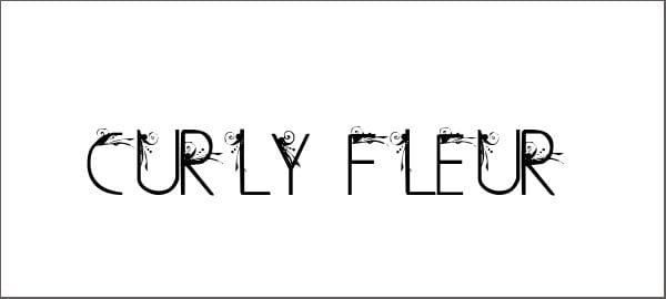 Awesome Free Curly Fleur Caps Font