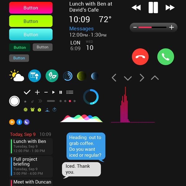 Cool Apple Watch GUI PSD for Free