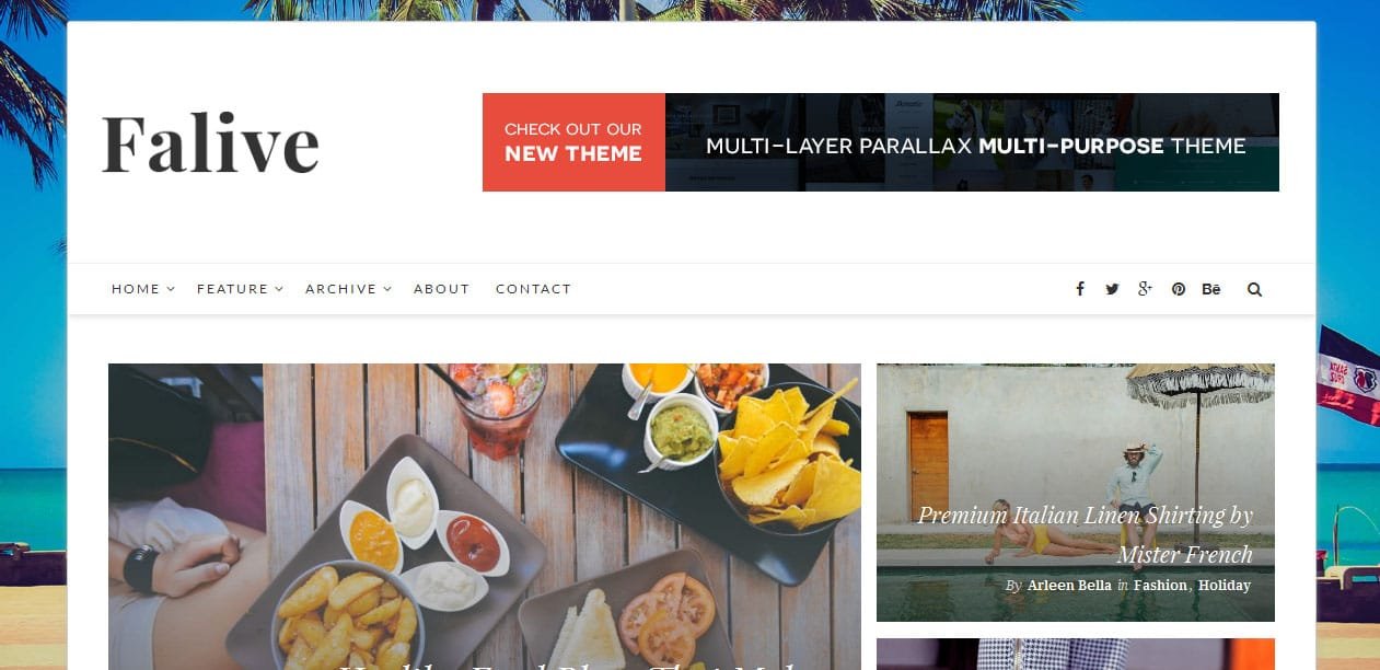 Falive - Female WordPress Themes