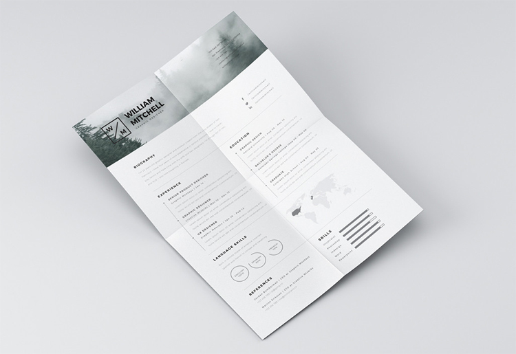Free Minimalistic and Clean Resume Template