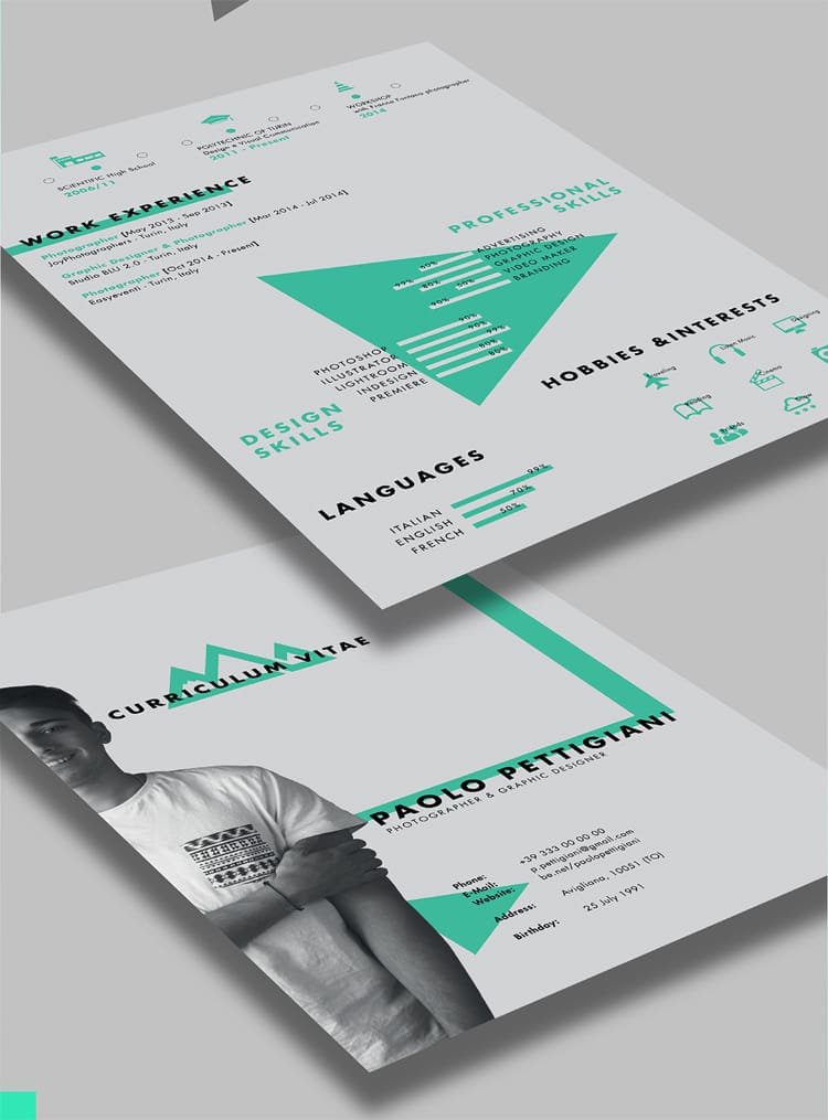 Latest Free CV Design Template