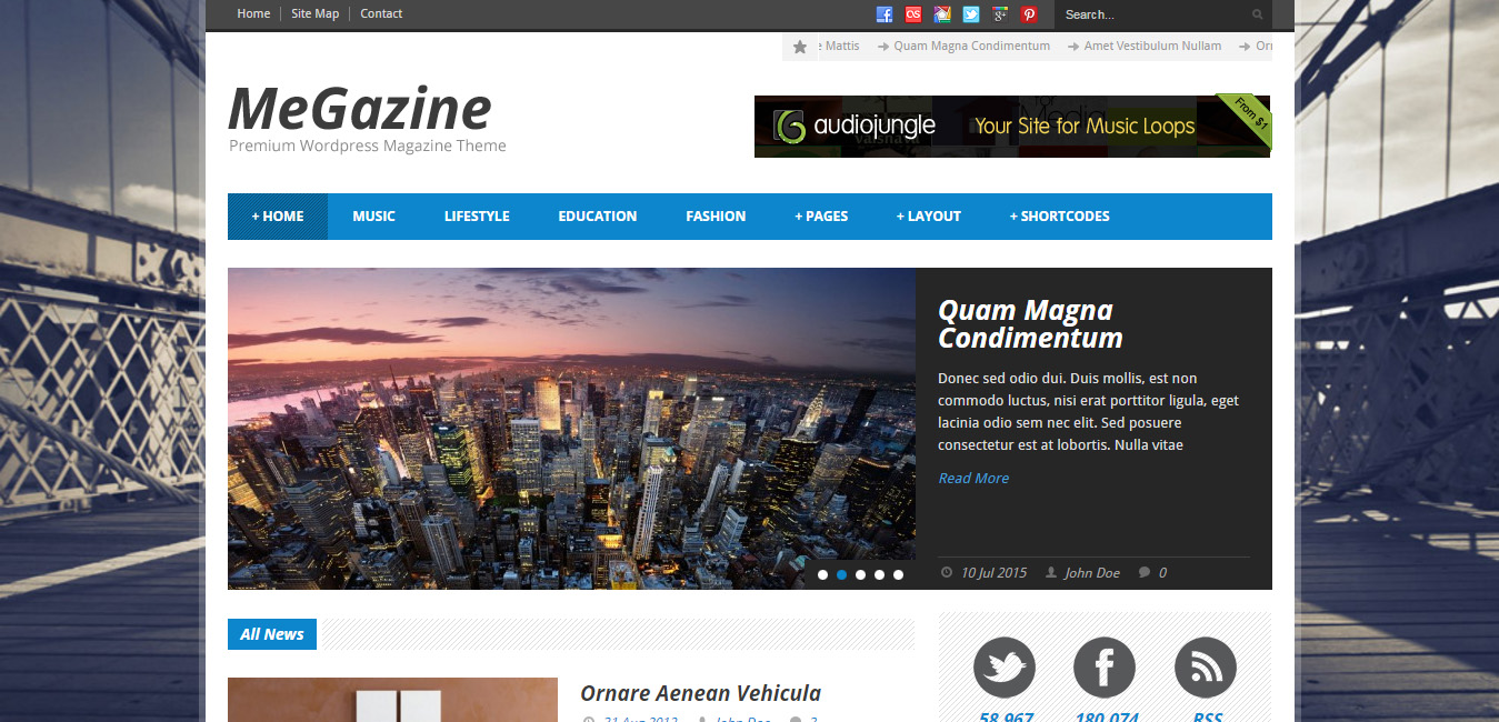 Megazine - Online News WordPress Themes