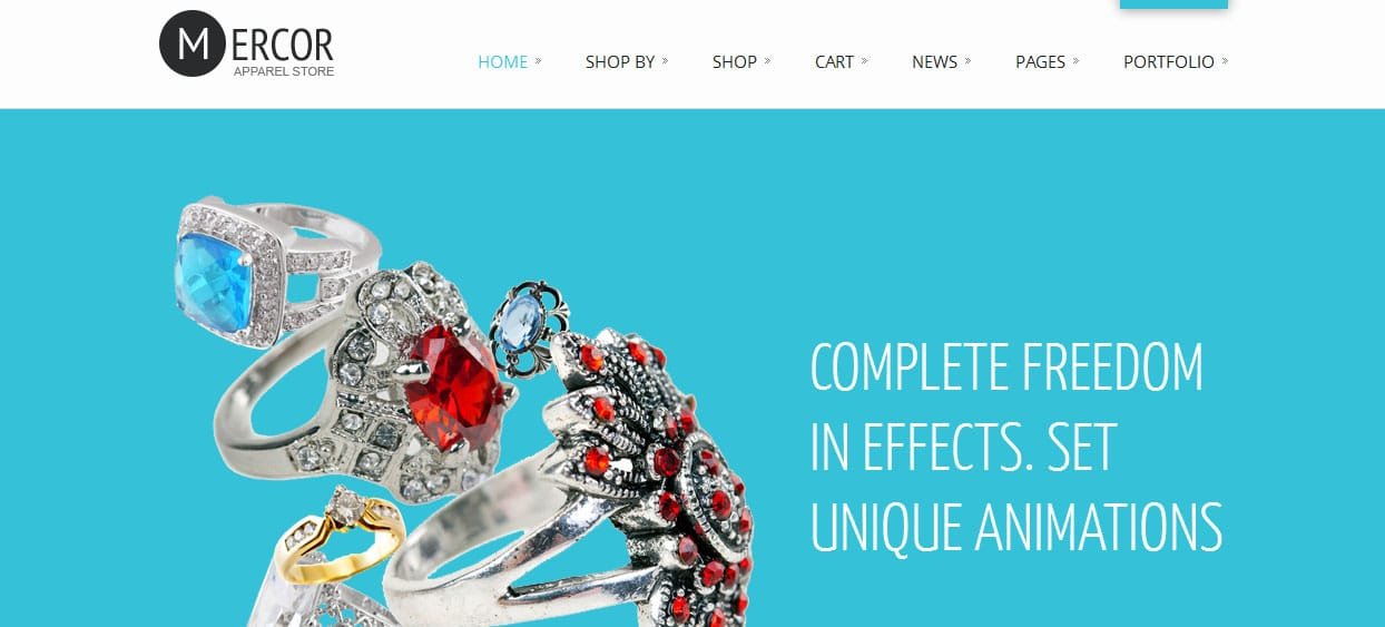 Mercor - Jewelry Shop WordPress Themes