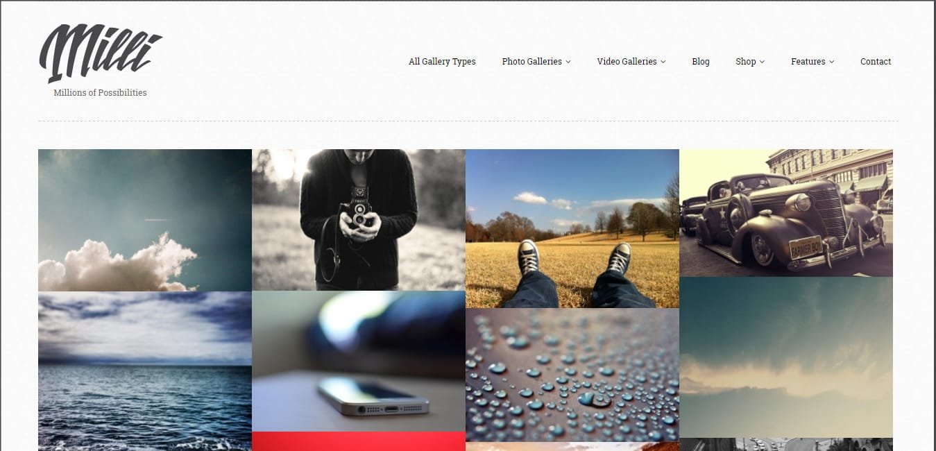 Milli - Photo Gallery WordPress Themes