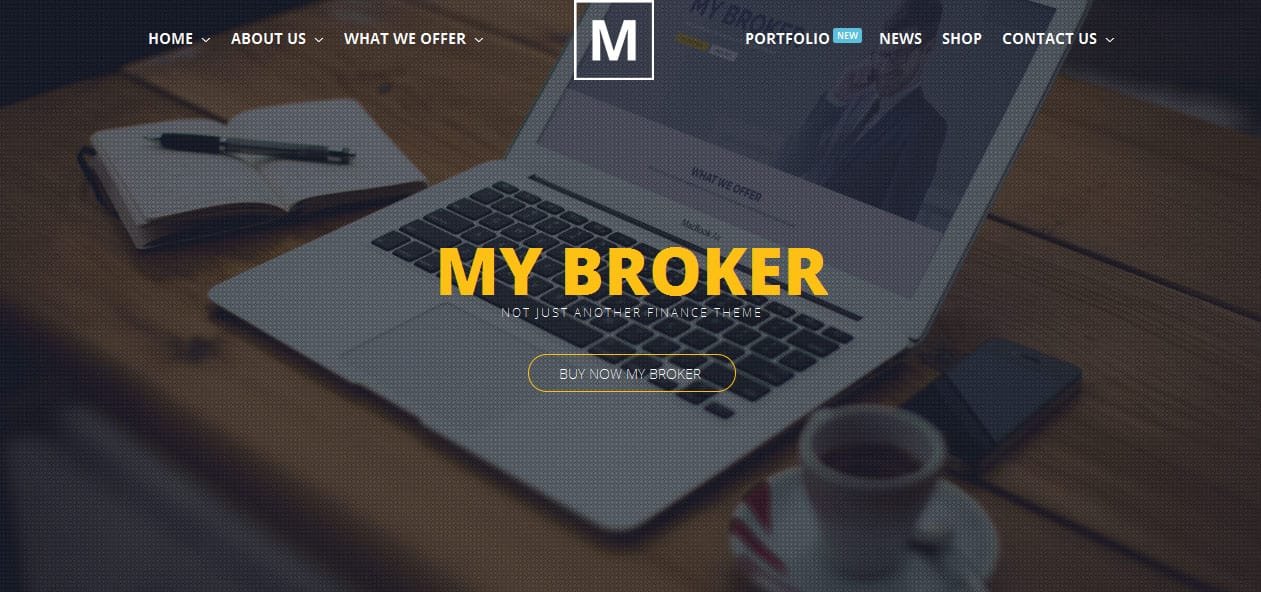 My Broker - Banking WordPress Themes