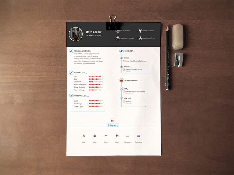 Resume, CV Template - Free Download