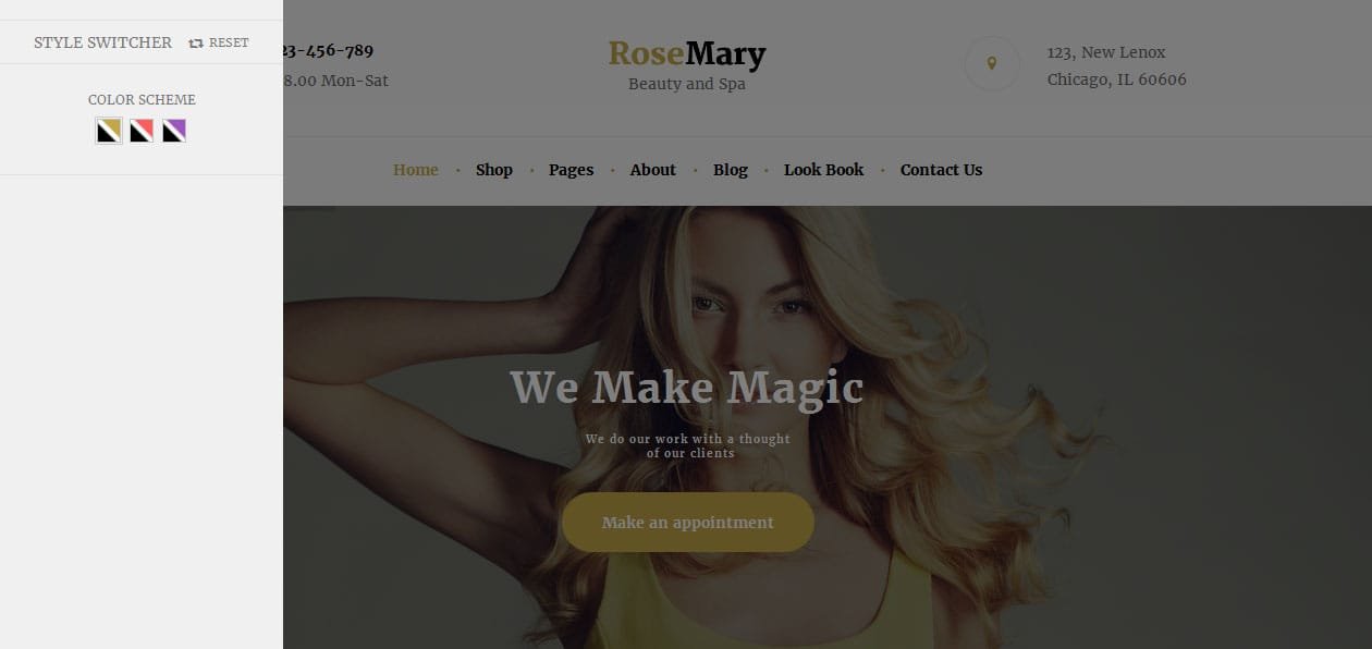 RoseMary - Nail Salon WordPress Themes