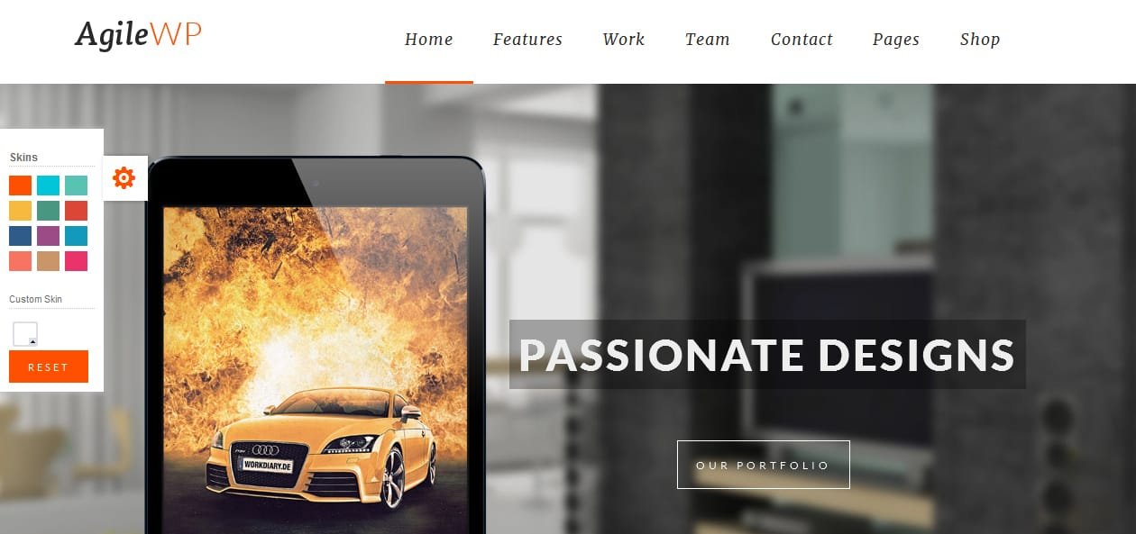 Agile - App Showcase WordPress Themes