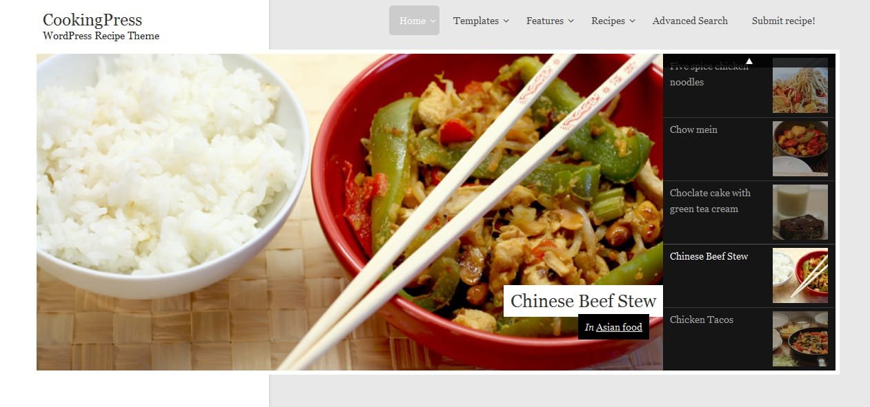 CookingPress - Cooking WordPress Themes