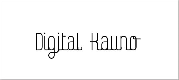 Digital Kauno Font