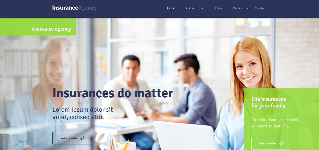 Insurance - Insurance Company WordPress Premium Themes