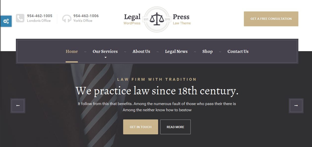 LegalPress - Insurance Company WordPress Premium Themes