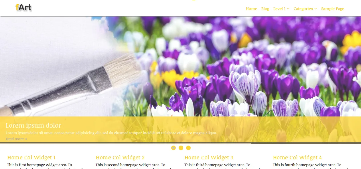 fArt - Artist WordPress Themes