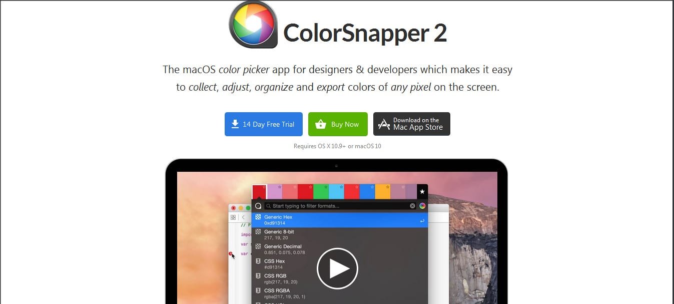 ColorSnapper - color tools for designers