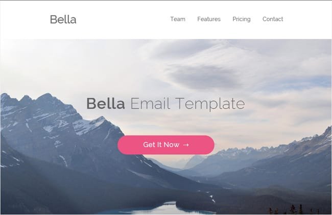 Bella - Free PSD And HTML Email Template