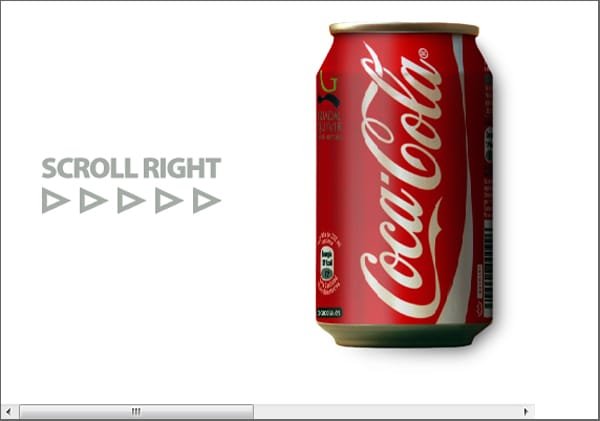 Scrolling Coke Can