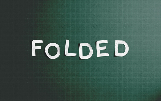Create A Realistic Folded Paper Text in Photoshop