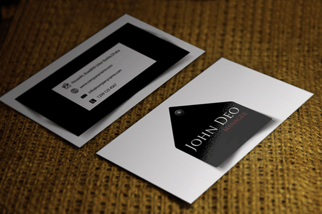 Free Modern Black and White Business Card Templates