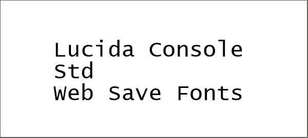 Lucida Console Std