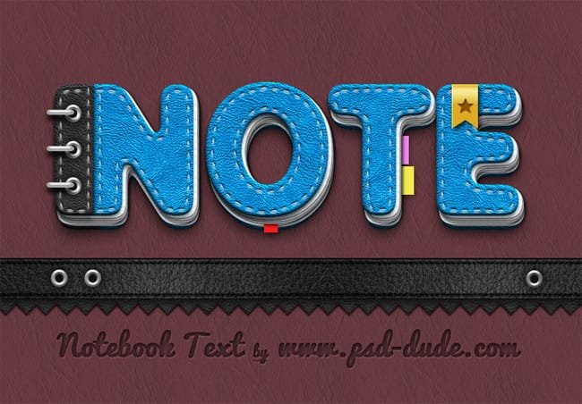 Notebook Paper Text Photoshop Tutorial